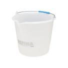 Refina  Plastic Gauging Bucket White 15Ltr