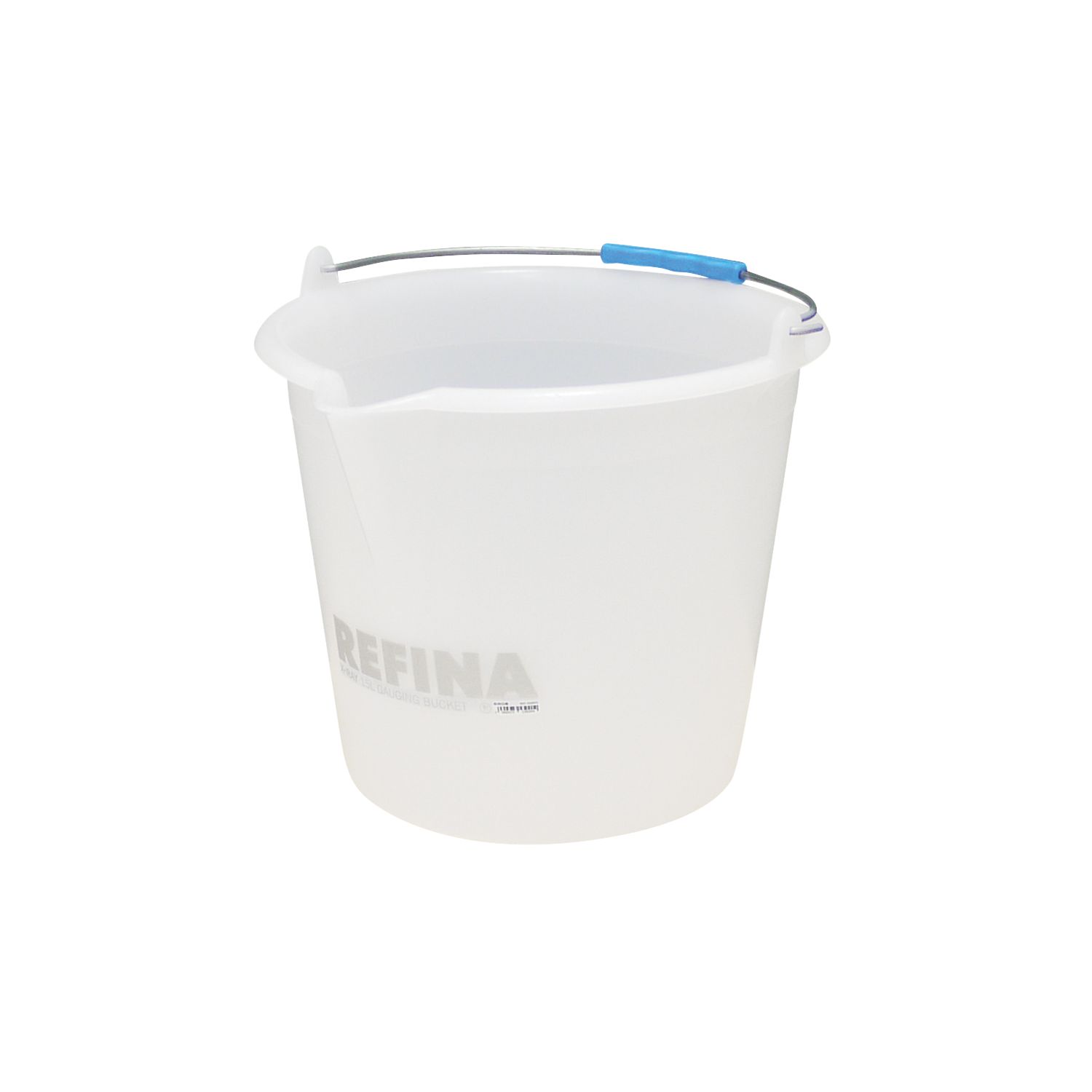 Refina Plastic Gauging Bucket White 15Ltr (466RG)