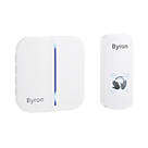 Byron  Battery-Powered Wireless Touch-Free Door Chime White