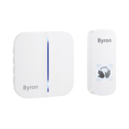 Byron  Battery-Powered Wireless Touch-Free Door Chime White