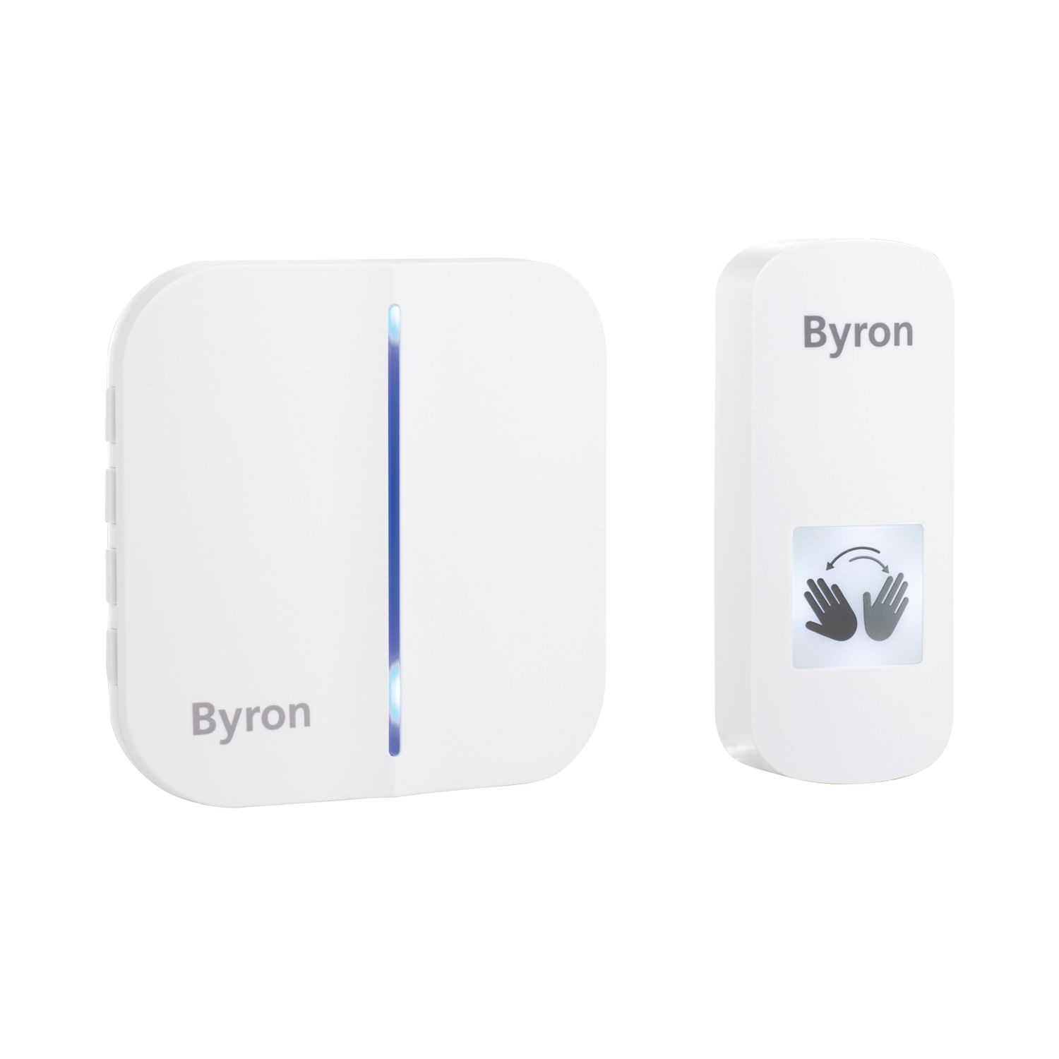 Byron Battery-Powered Wireless Touch-Free Door Chime White (466RT)