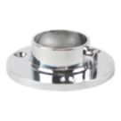 Essentials Rail End Sockets Polished Chrome 25mm 20 Pack