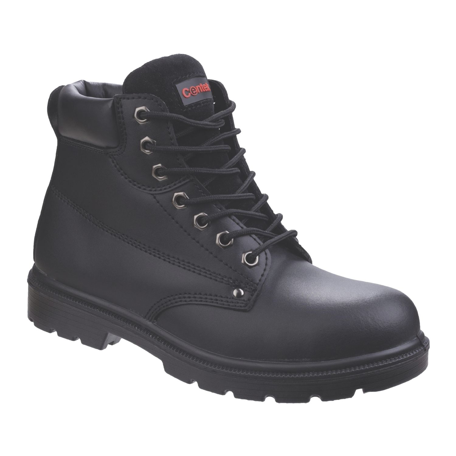 Centek FS331 Classic S3 Size 12 Black Water-Resistant Steel Toe Cap Safety Boots (466XC)