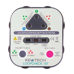 Kewtech Loopcheck 107 13A Advanced Socket Tester 230V AC