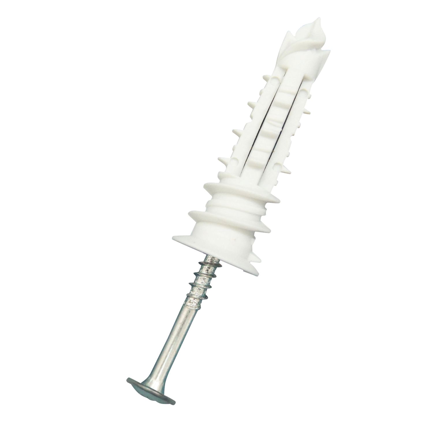 Easyfix Self-Drilling Expansion Plugs with Pan Head Screws Nylon 43mm 50 Pack (4675T)