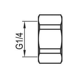 Flomasta BSP Blank Nut 1/4" x