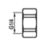 Flomasta BSP Blank Nut 1/4" x