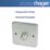 Hager WRDRP1BSKIT 1-Gang Modular Dimmer Switch Brushed Steel