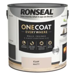 Ronseal 2.5Ltr Clay Matt Emulsion Multi Surface Paint
