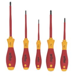 Wiha SoftFinish Mixed  VDE Screwdrivers 5 Piece Set