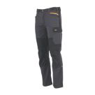 Site Allman Multi-Pocket Stretch Work Trousers Grey / Black 32" W 32" L