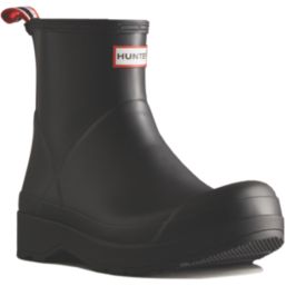 Hunter Play Short Size 10  Black Non Safety Wellies