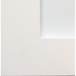 Edwardian 1-Clear Light Primed White Wooden 3-Panel Internal Door 1981mm x 838mm