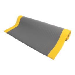 COBA Orthomat Anti-Fatigue Floor Mat Grey/Yellow 18.3m x 1.2m x 9mm