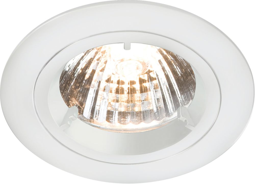 Knightsbridge Fixed Recessed Downlight White Screwfix