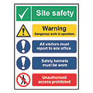 "Site Safety" Notice 400mm x 300mm