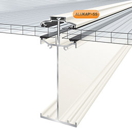ALUKAP-SS White 0-100mm High Span Glazing Bar 2000mm x 60mm