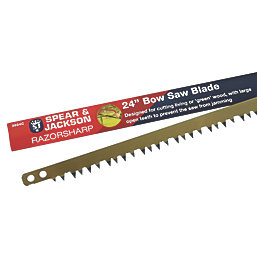 Spear & Jackson Razorsharp 3tpi Wood Bow Saw Blade 24" (611mm)