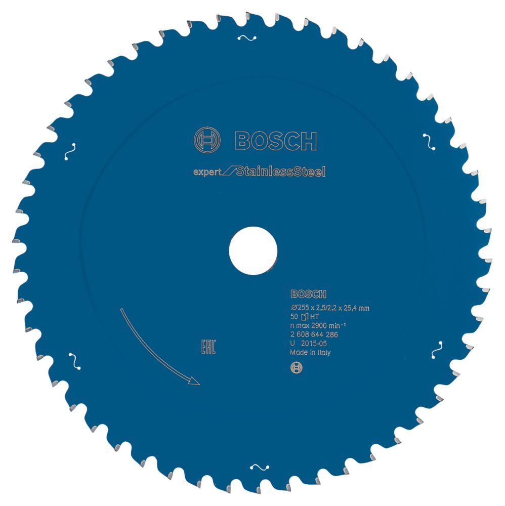Bosch Expert Stainless Steel Circular Saw Blade 255mm x 25.4mm 50T