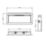Be Modern Avella Grande Black Nickel Remote Control Wall-Mounted Electric Inset Fire 1150mm x 162mm x 492mm