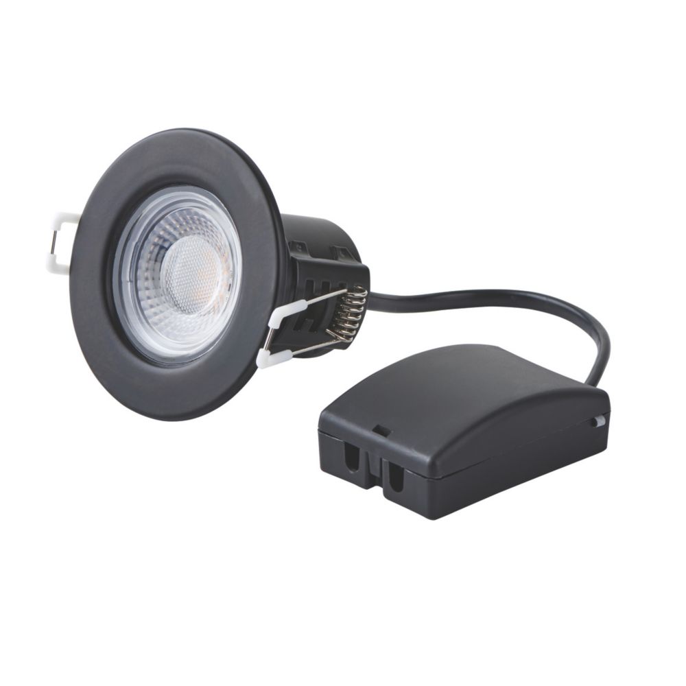 Saxby CosmosEco V3 Fixed Fire Rated LED Recessed Downlight Black