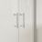 Framed Quadrant 2-Door Shower Enclosure LH&RH Polished Silver 900mm x 900mm x 1850mm