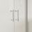 Framed Quadrant 2-Door Shower Enclosure LH&RH Polished Silver 900mm x 900mm x 1850mm