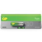 GP Batteries Super AA 1.5V Alkaline Batteries 10 Pack