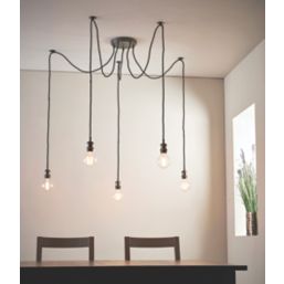 Quay Design Denver 5-Light Pendant Brushed Bronze