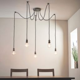 Quay Design Denver 5-Light Pendant Brushed Bronze