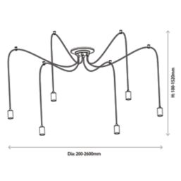 Quay Design Denver 5-Light Pendant Brushed Bronze