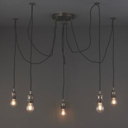 Quay Design Denver 5-Light Pendant Brushed Bronze