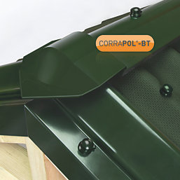 Corrapol-BT Green 3mm Super Ridge Bar 6000mm x 148mm