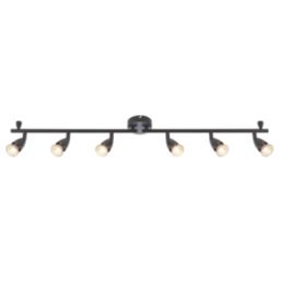 Saxby Amalfi Bar 6-Light Spotlight Matt Black