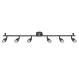 Saxby Amalfi Bar 6-Light Spotlight Matt Black