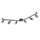 Saxby Amalfi Bar 6-Light Spotlight Matt Black