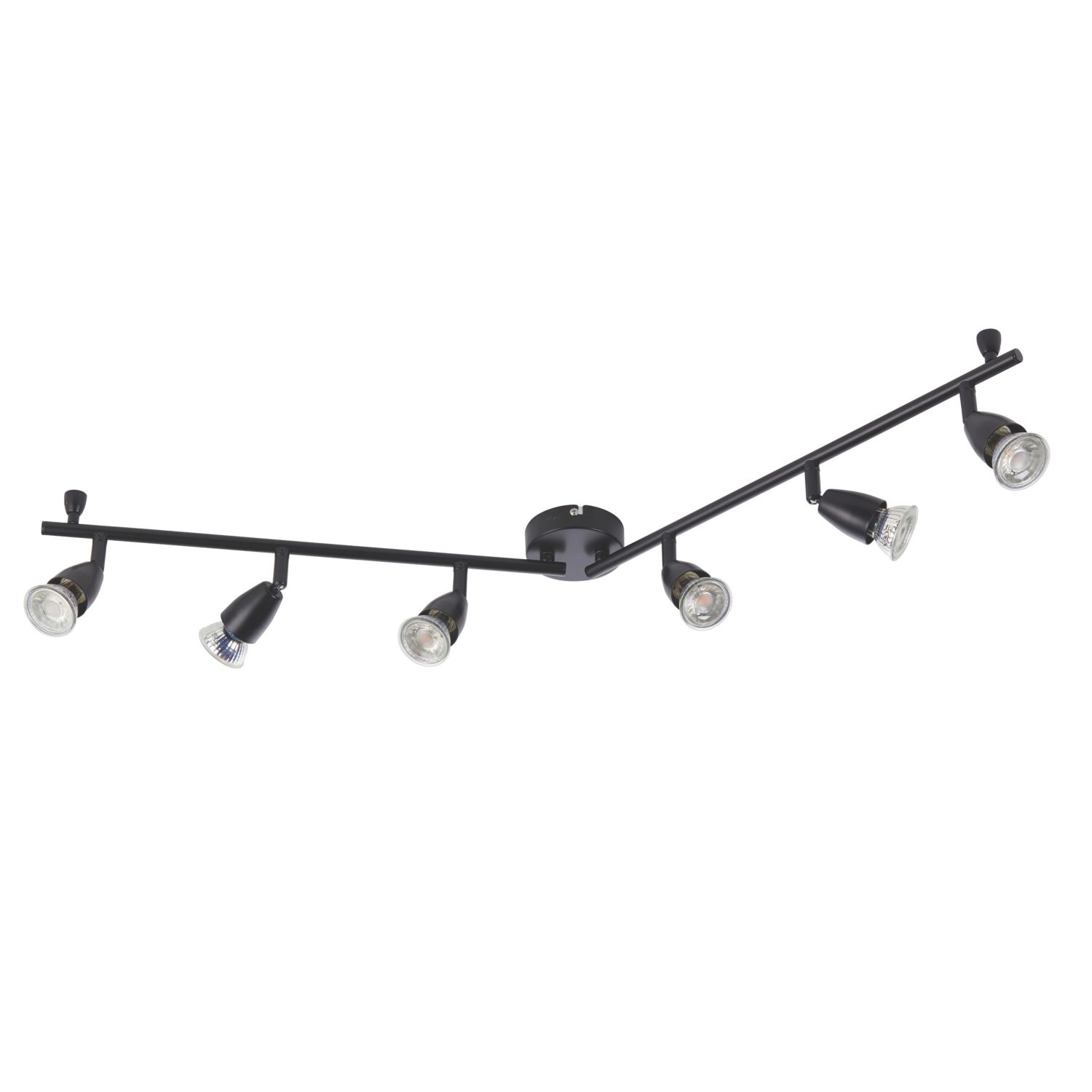 Saxby Amalfi Bar 6-Light Spotlight Matt Black (467VX)