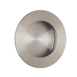 Eurospec Circular Flush Pull Handle 78mm Satin Stainless Steel