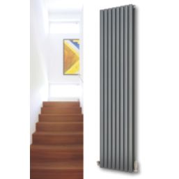 Ximax Fortuna 1800mm x 236mm 2369BTU Anthracite Vertical Designer Radiator