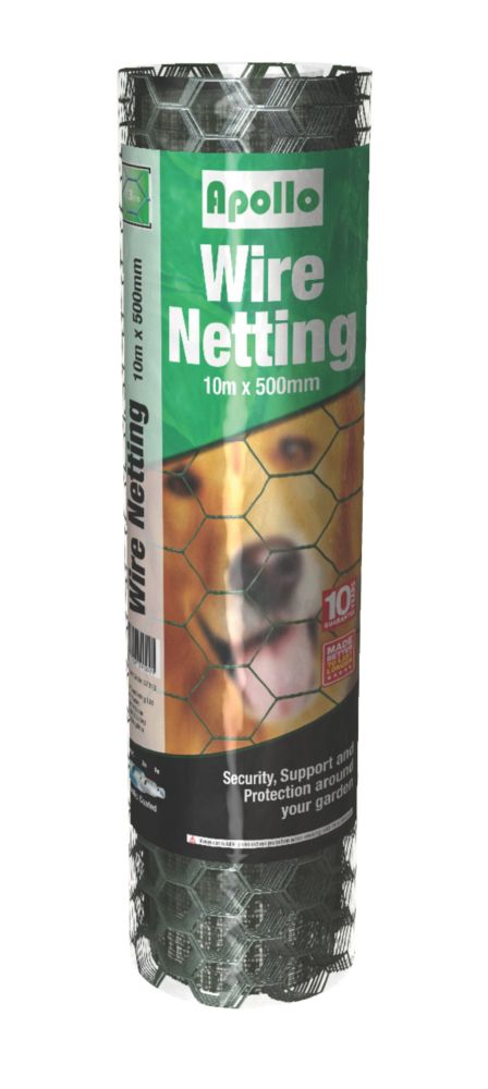 Apollo 13mm PVC-Coated Wire Netting 0.5m x 10m