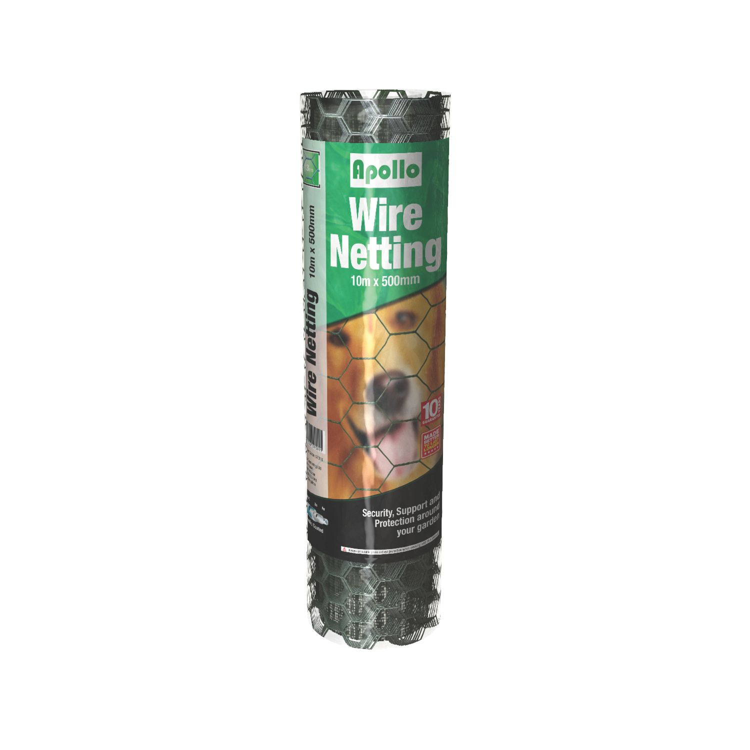 Apollo 13mm PVC-Coated Wire Netting 0.5m x 10m (46896)
