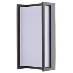 Lutec Qubo Outdoor LED Wall Light Dark Grey 15W 1300lm