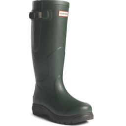 Hunter Balmoral MK II Side Adj Boot Size 10  Olive Non Safety Wellies