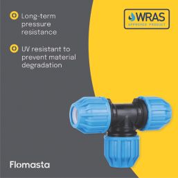 Flomasta  Polybutylene & PEX Compression Equal MDPE Equal Tee 20mm