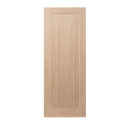 Unfinished Oak Wooden Cottage Internal Door 1981mm x 457mm
