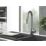 ETAL Cato  Pull-Out Kitchen Mixer Tap Brushed Steel