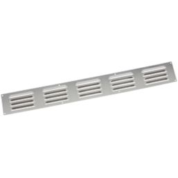 Map Vent Fixed Louvre  Vent Silver 466mm x 51mm