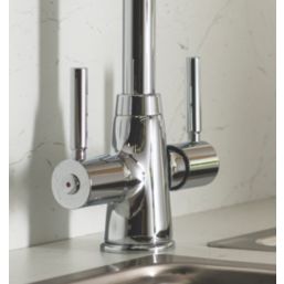 Streame by Abode Rochelle Swan Dual Lever Mono Mixer Chrome