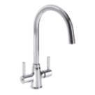 Streame by Abode Rochelle Swan Dual Lever Mono Mixer Chrome