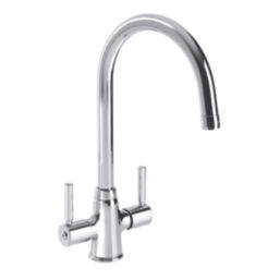 Streame by Abode Rochelle Swan Dual Lever Mono Mixer Chrome